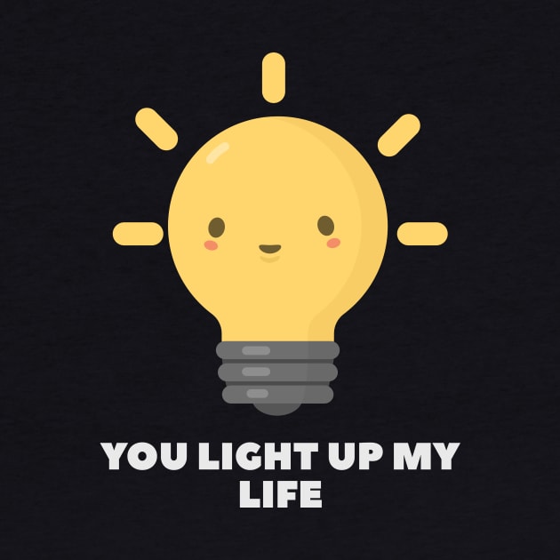 Funny Lightbulb Love Pun T-Shirt by happinessinatee